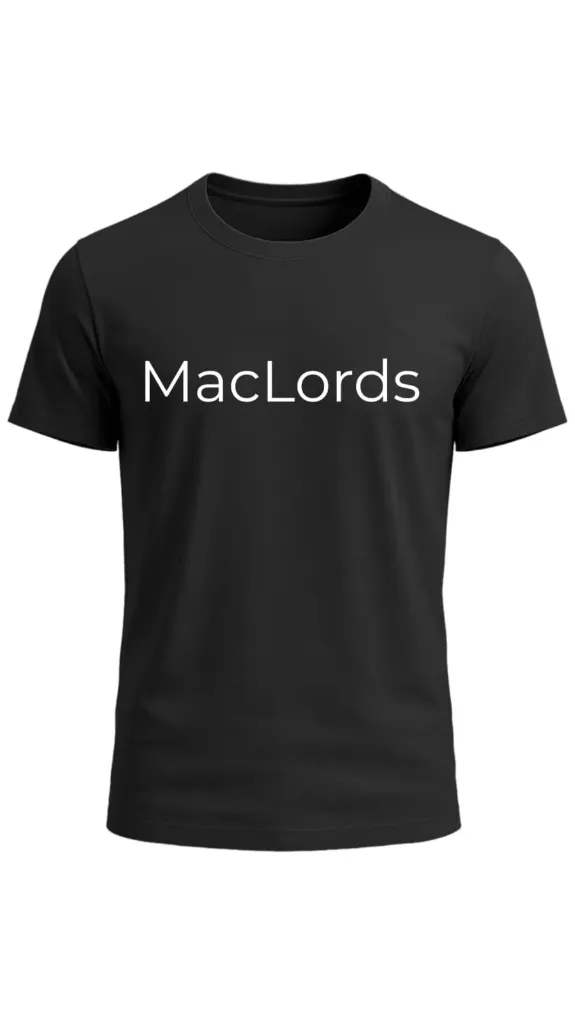 MacLords Premium Black Cotton T-Shirt – Regular Fit